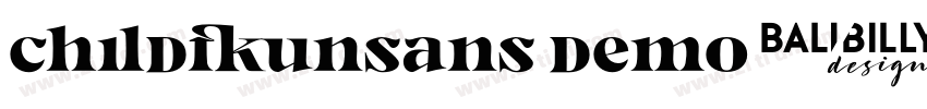 Childfunsans Demo字体转换